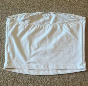  Women’s White Going Out Crop Top  thumbnail 2