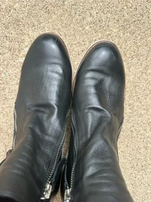 Silent D Nene Bootie Black Leather Platform Zip Ankle Boots thumbnail 6
