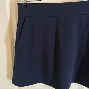Fishers Finery Ponte Knit A Line Skirt Navy Blue Large‎ With Pockets thumbnail 2
