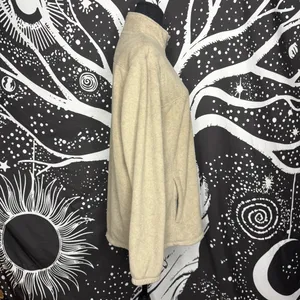 Croft & Barrow Tan Fleece Quarter Zip Pullover Men's Medium thumbnail 4