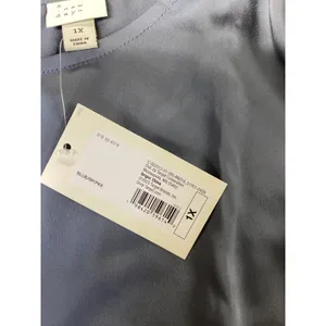 A New Day Women 1X Blue Satin Midi‎ Dress Cap Sleeve Crew Neck NWT 018034519.. thumbnail 4