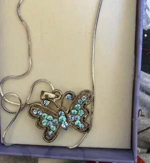 LOVELY New Butterfly Necklace thumbnail 1