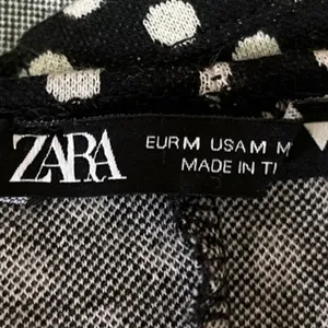 Zara Black White Square Neck Polka Dot Pullover Y2K Chic Crop Tank Top Size M thumbnail 3