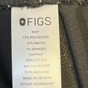 746 | FIGS Zamora Jogger FIONx Medical Scrub Pants Black‎ Womens Petite Small thumbnail 8