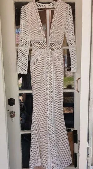 Crochet gown White thumbnail 1
