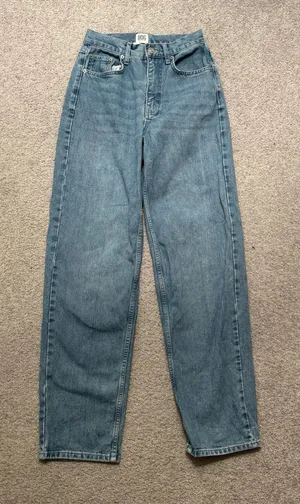 BDG Light Blue Wash High-Rise Baggy Jeans thumbnail 1
