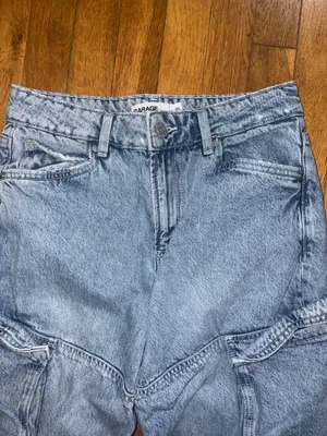 garage women’s baggy cargo jeans thumbnail 3