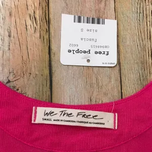 NWT Free People Take the Plunge Fuchsia Tank Top - Fuchsia - Small thumbnail 11