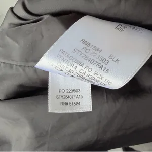 Patagonia Black Hooded Jacket Women’s Small Full Zip Coat thumbnail 14