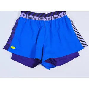 Lacoste Womens Sport Shorts Built In Liner Size Small Blue Purple Run Gym Active thumbnail 6