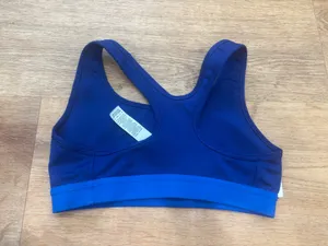 Blue Nike sports bra thumbnail 3