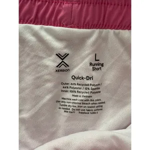 Xersion Running Shorts Large‎ NEW Popular Pink Mid-Rise Quick-Dri Brief Lined thumbnail 8