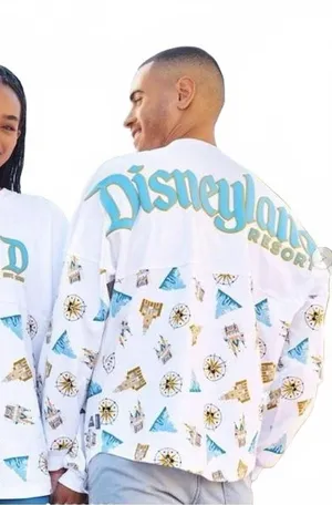 Disney Disneyland Resort Icons Spirit Jersey Castle DCA CA Adventure Large NWT thumbnail 1