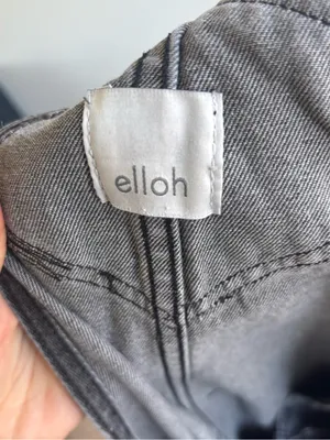 Large Black Denim Overalls Size 10 thumbnail 6