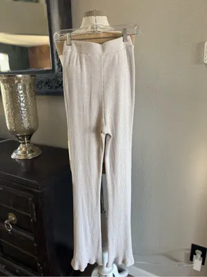 MWL by Madewell Crepe Rib ABC Flare Pants M thumbnail 4