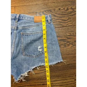 Denim Forum From Aritzia The Boyfriend Short High Rise Cut Off Short Sz 27 thumbnail 9