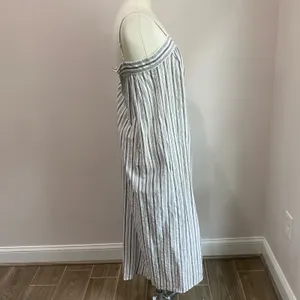 Vince Lightweight Midi Strap‎ Dress XS Minimalist Slip 100% Cotton Chic Neutral thumbnail 6