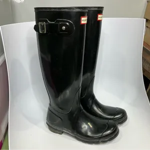 Hunter original tall black rain boots women’s size 6‎ thumbnail 2