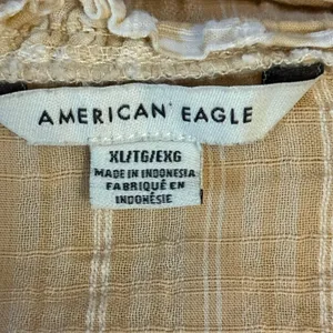 American Eagle beige floral peasant top thumbnail 4