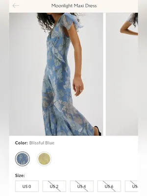 NWT Free People Moonlight Maxi Dress - blissful blue - size 6 thumbnail 8