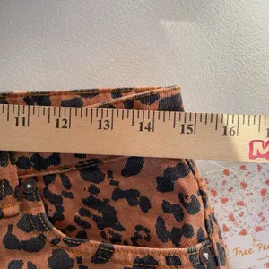 Free People We The Free Denim Mini Skirt Leopard Print Brown Black Women's 28 thumbnail 11