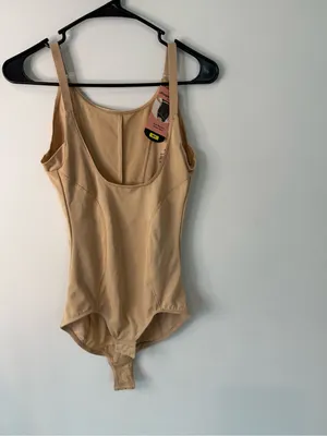 Shapermint Nude Beige Shaping Bodysuit Tan Size undefined thumbnail 4