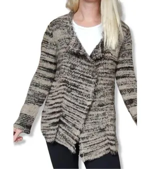 Free People Womens Zebra Yarn Double Breasted‎ blazer Size S thumbnail 1