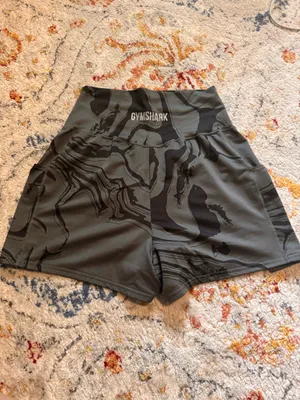 Gymshark black & grey athletic shorts thumbnail 3