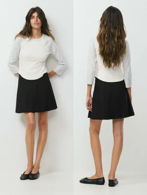 Aritzia Sunday Best Olive Micro Skirt Black thumbnail 7