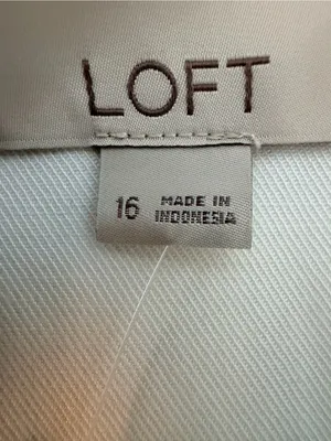 Loft Women's Double-Breasted White Linen Blend Blazer NWT thumbnail 4