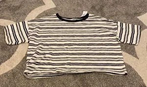 NWT American Eagle Striped Top Sz L thumbnail 1
