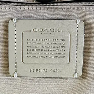COACH Chalk Multi Poppy Floral City Tote Bag thumbnail 10
