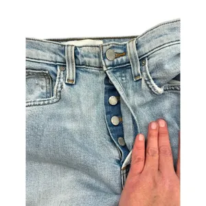 Aritzia Denim Forum The Arlo‎ High Rise Straight Jeans Light Wash Blue Size 25 thumbnail 9