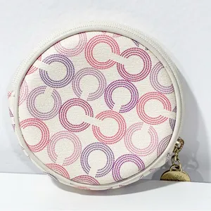 Coach Waverly Coin Purse Optic Art Zip Around Satin Lined Case thumbnail 2