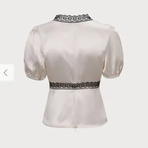 RIHOAS The Apricot V-Neck Lace Puff Sleeve Blouse 3 thumbnail 6