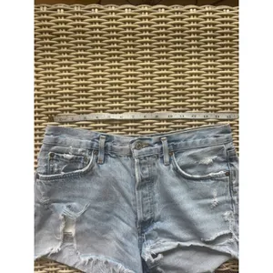 AGOLDE Parker Vintage Cut Off Denim Shorts Size 27 boho distressed designer thumbnail 10