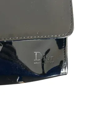 Dior Beaute Black Patent Leather Cosmetic Pouch Parfum Clutch thumbnail 5