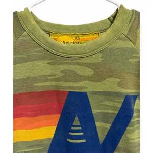 Aviator Nation Logo Camo‎ Crew Sweatshirt Size XS thumbnail 3