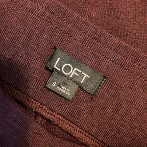 Loft‎ Womens Burgundy High Waisted Knit Leggings Maroon Size S thumbnail 5