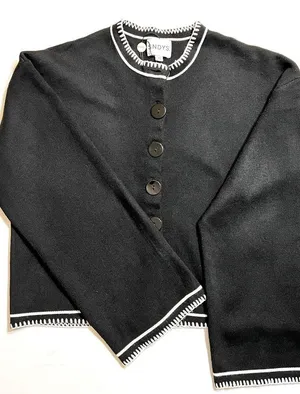 SNDYS Daphne Cardigan in Black, size XS thumbnail 5