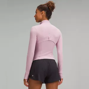 Lululemon Define Cropped Jacket NULU ROSE BLUSH SZ 6  Mint EUC thumbnail 5