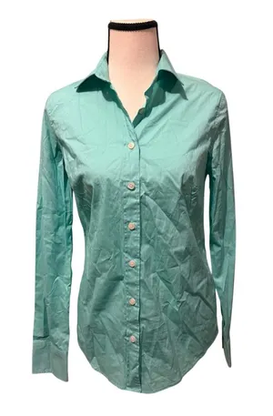 J. Crew Mint Green Button-Down Shirt thumbnail 1