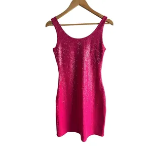 Commando‎ Sequin Mini Bodycon Pink Dress Small thumbnail 3