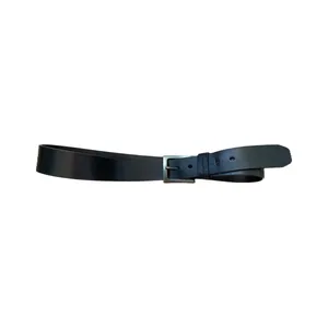 black Leather belt with silver buckle 🔥 thumbnail 2