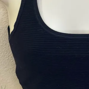 NUX Black Ribbed Sports Bra thumbnail 4