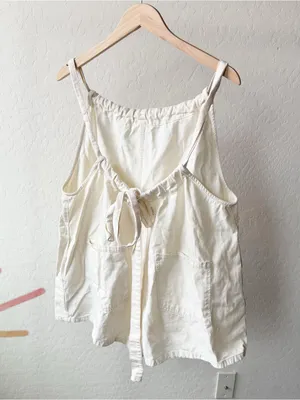 Free People We The Free Freebird Shortalls - pelican cream ivory thumbnail 8
