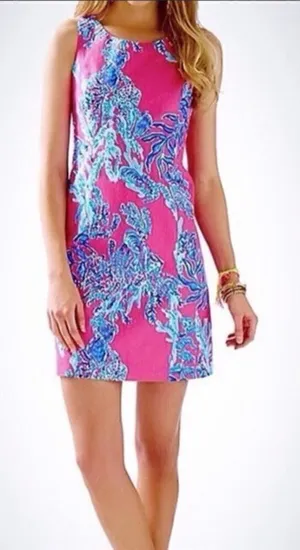 Lilly Pulitzer Cathy Samba Coral Shift Dress 4 thumbnail 1