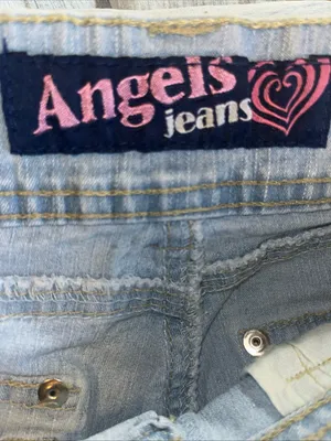 Angels Jeans Pale Blue Relaxed High-Rise Denim size 8 thumbnail 9