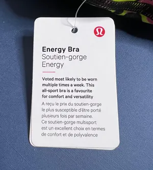 Lululemon Energy Bra Luxtreme NWT Size 2 Inflect Floral Highlight Yellow Multi thumbnail 8