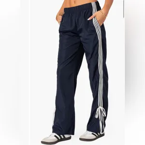 Edikted Remy‎ Tie Detail Track Pants Navy Blue White Size XS thumbnail 3